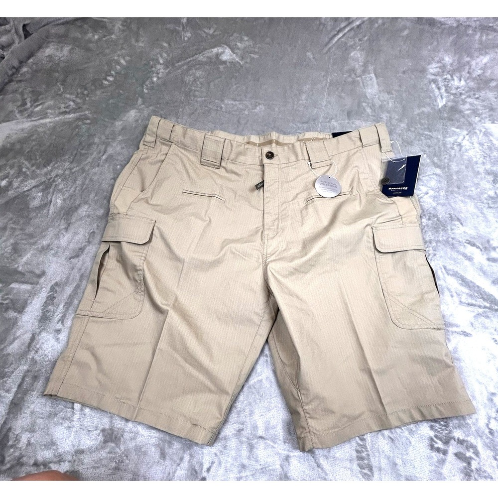 NWT Propper Men's Size 46 kinetic tactical  shorts Cargo Zip Khaki NEW